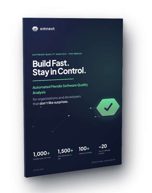 Fact sheet: Software quality analysis for Mendix